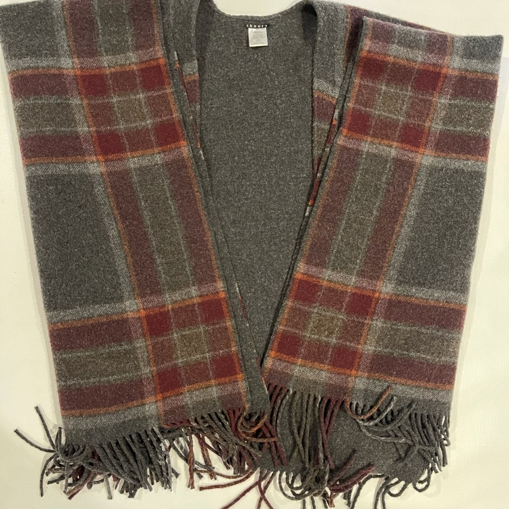 Theory plaid wrap